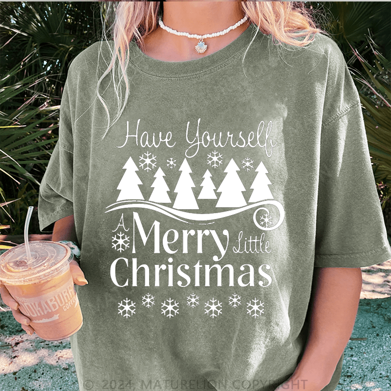 Maturelion Christmas T-Shirt Have Yourself Merry Christmas Women T-Shirt