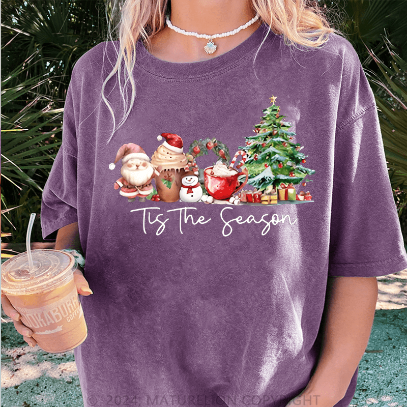 Maturelion Christmas T-Shirt It's The Season Women T-Shirt