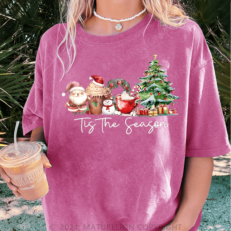 Maturelion Christmas T-Shirt It's The Season Women T-Shirt