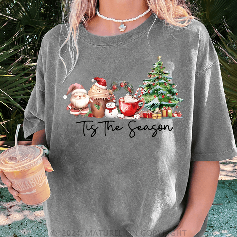 Maturelion Christmas T-Shirt It's The Season Women T-Shirt