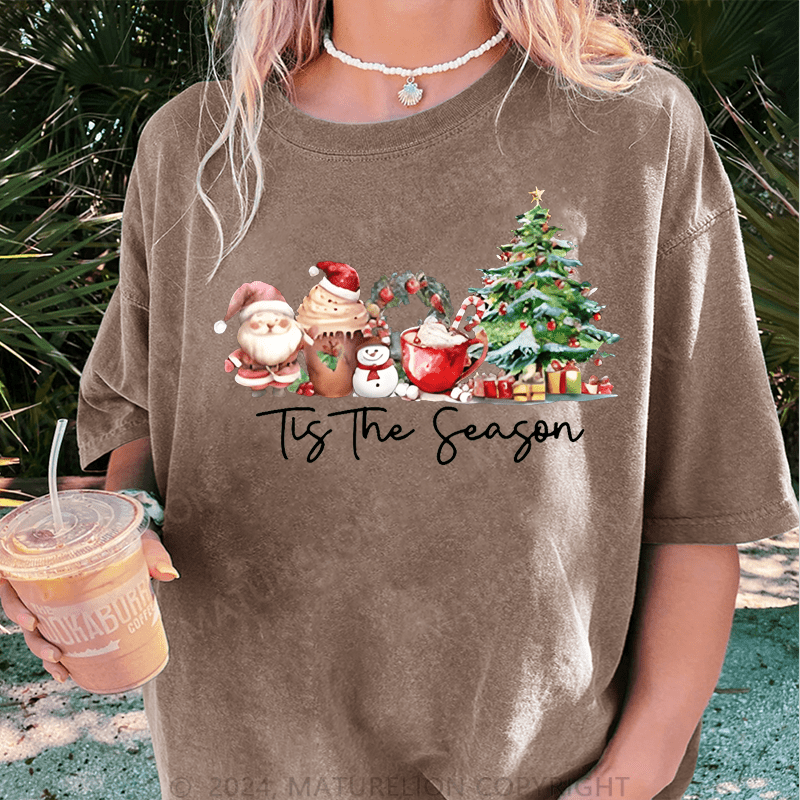 Maturelion Christmas T-Shirt It's The Season Women T-Shirt