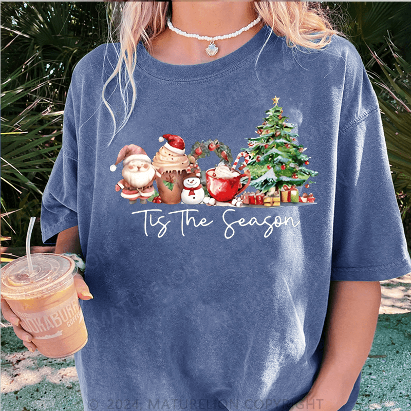 Maturelion Christmas T-Shirt It's The Season Women T-Shirt