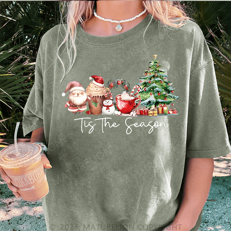 Maturelion Christmas T-Shirt It's The Season Women T-Shirt