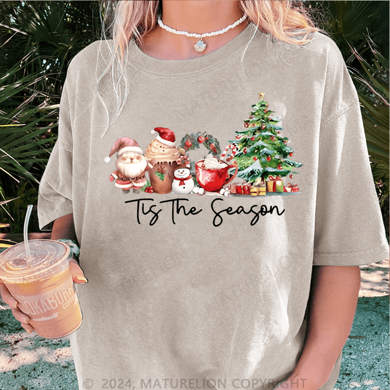 Maturelion Christmas T-Shirt It's The Season Women T-Shirt