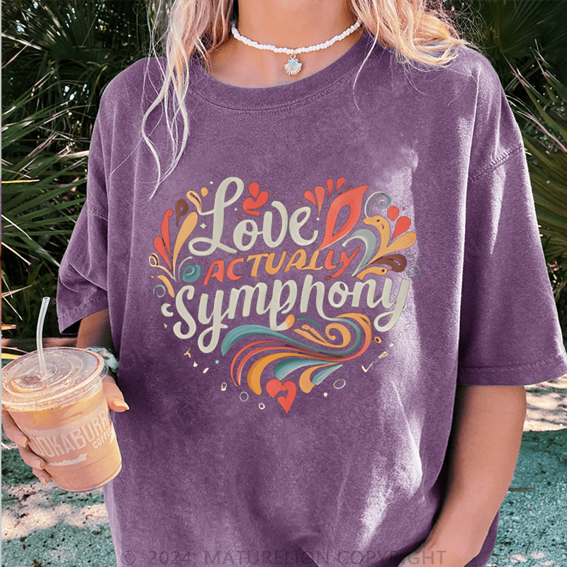 Maturelion Christmas T-Shirt Love Actually Women T-Shirt