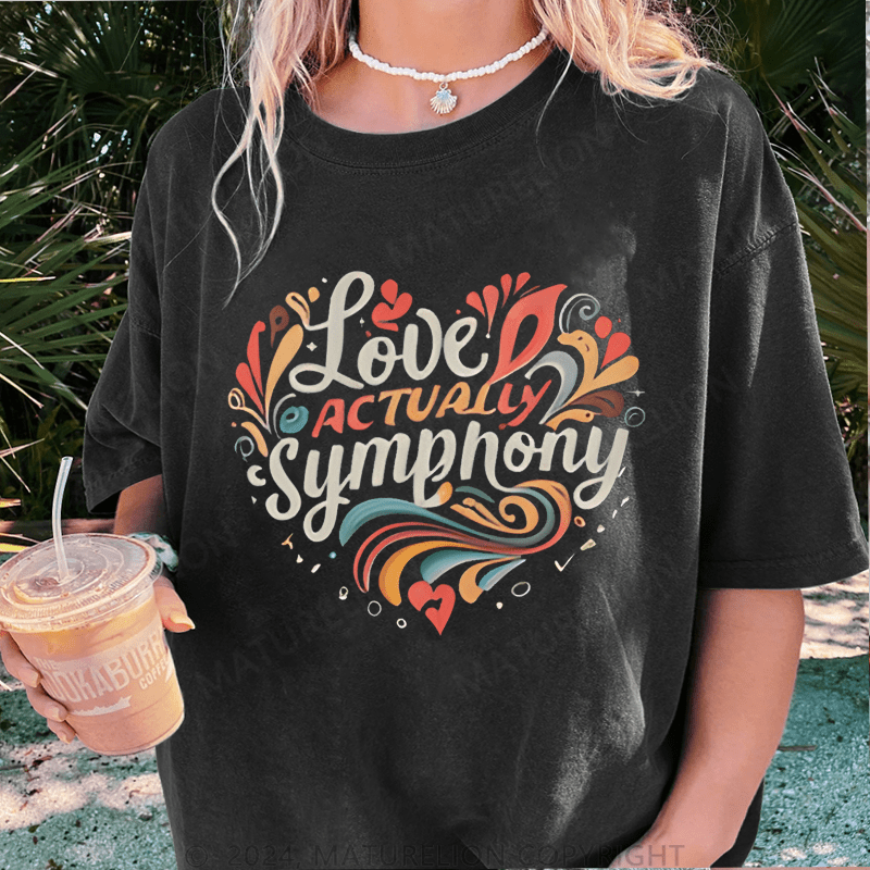Maturelion Christmas T-Shirt Love Actually Women T-Shirt