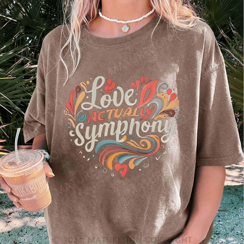 Maturelion Christmas T-Shirt Love Actually Women T-Shirt