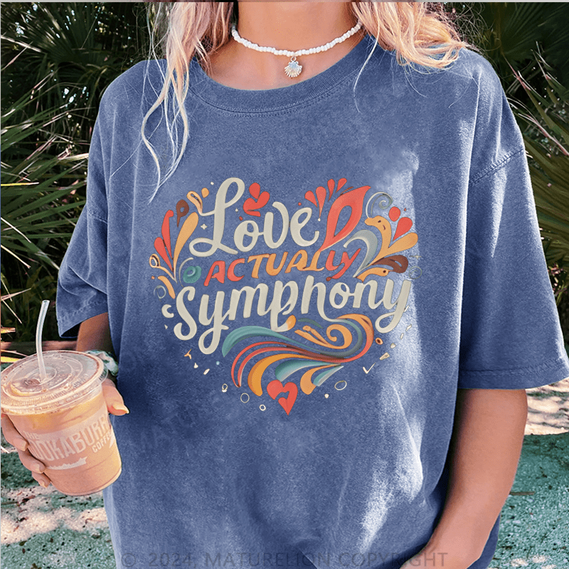 Maturelion Christmas T-Shirt Love Actually Women T-Shirt