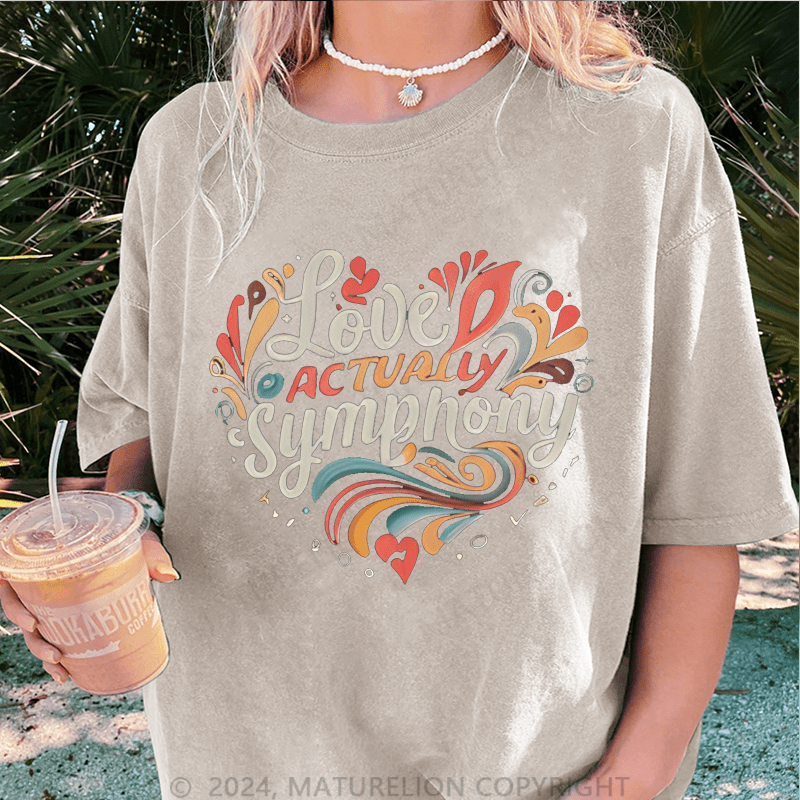 Maturelion Christmas T-Shirt Love Actually Women T-Shirt