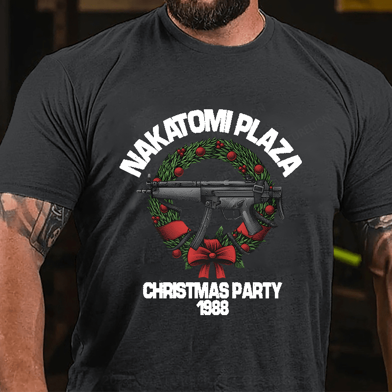 Maturelion Christmas T-Shirt Nakatomi Plaza Christmas Party 1988 T-shirt  (Free Customization)