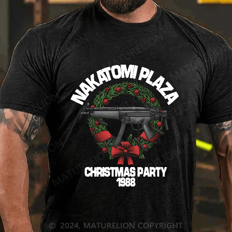 Maturelion Christmas T-Shirt Nakatomi Plaza Christmas Party 1988 T-shirt  (Free Customization)