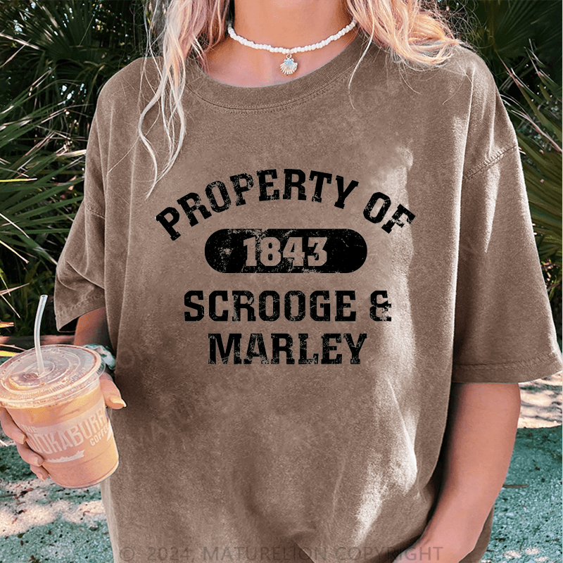 Maturelion Christmas T-Shirt Property Of 1843 Scrooge Marey Women T-Shirt