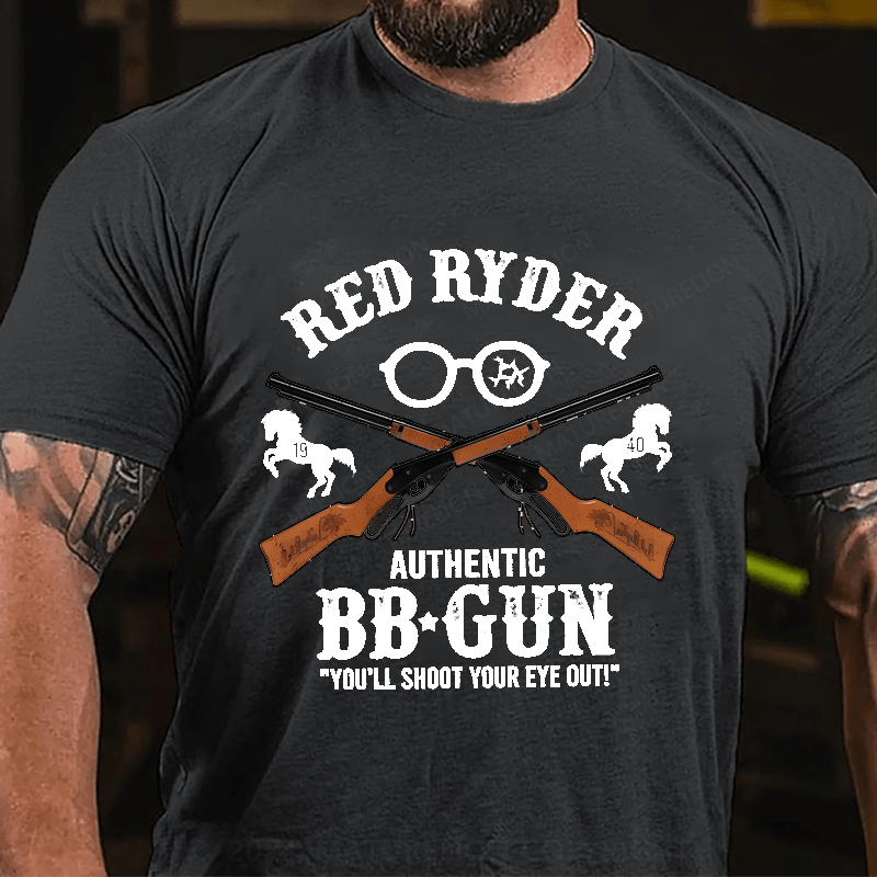 Maturelion Christmas T-Shirt Red Ryder Authentic Bb Gun You'll Shoot You Eye Out T-shirt