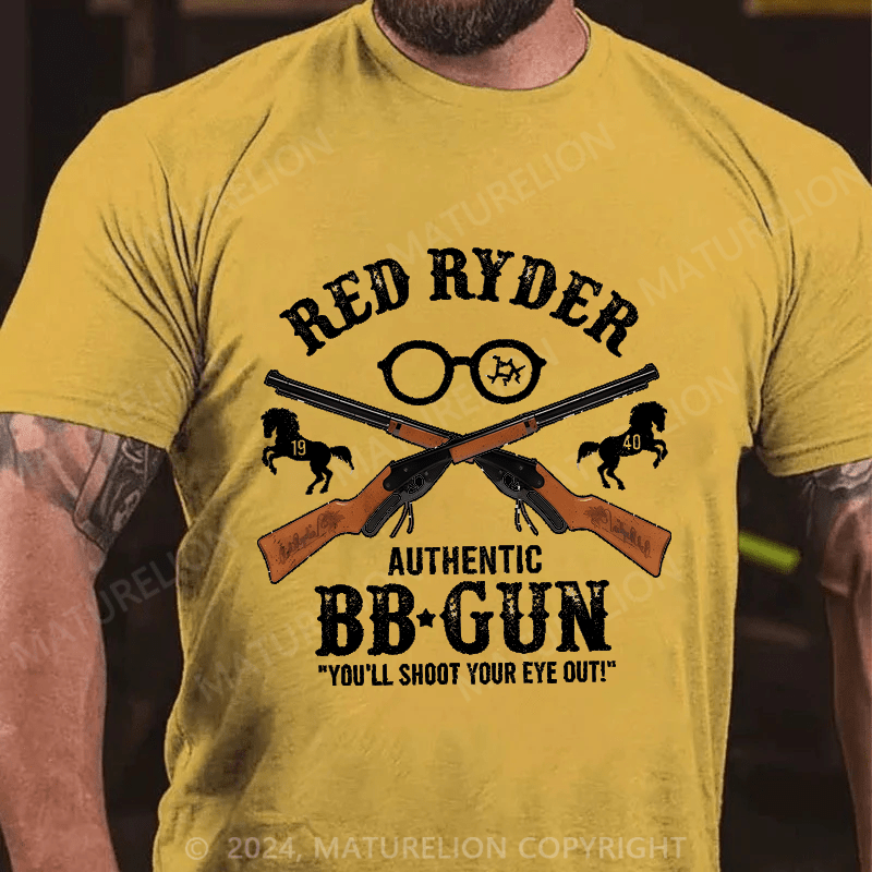 Maturelion Christmas T-Shirt Red Ryder Authentic Bb Gun You'll Shoot You Eye Out T-shirt