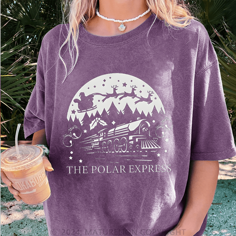 Maturelion Christmas T-Shirt The Polar Express Women T-Shirt
