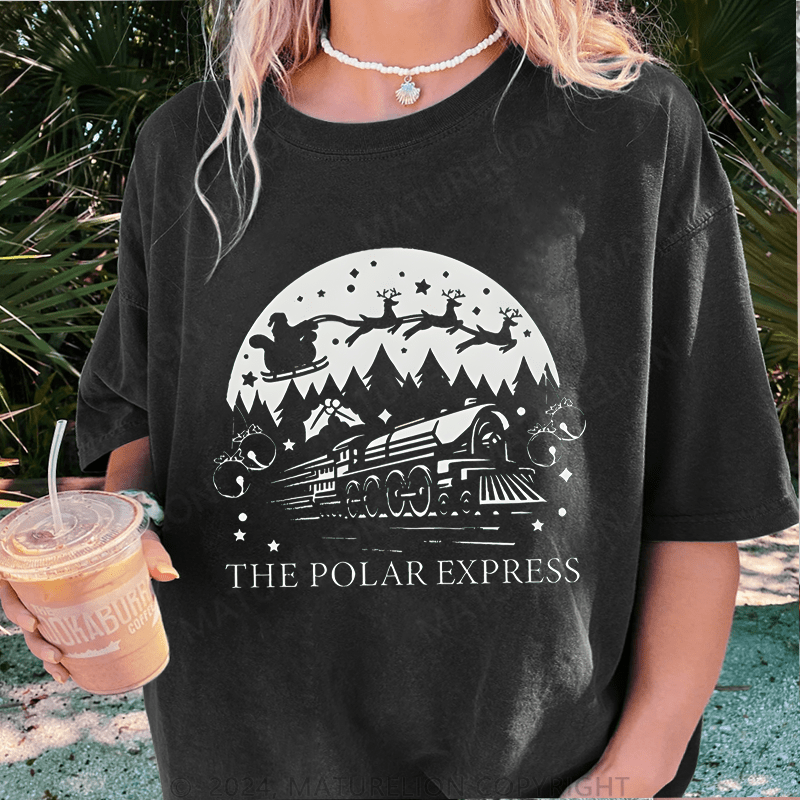 Maturelion Christmas T-Shirt The Polar Express Women T-Shirt