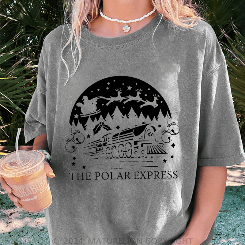 Maturelion Christmas T-Shirt The Polar Express Women T-Shirt
