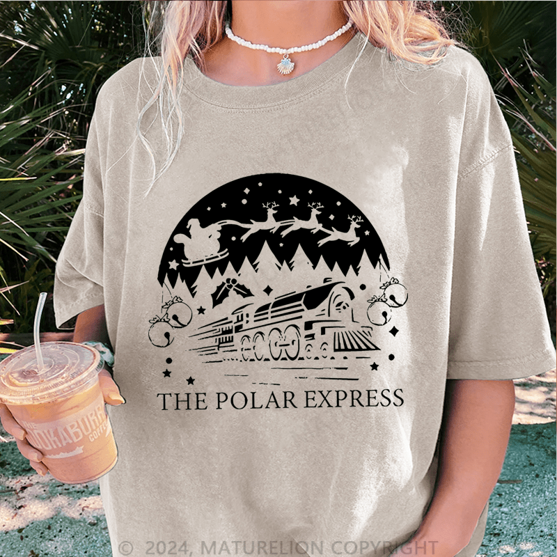Maturelion Christmas T-Shirt The Polar Express Women T-Shirt