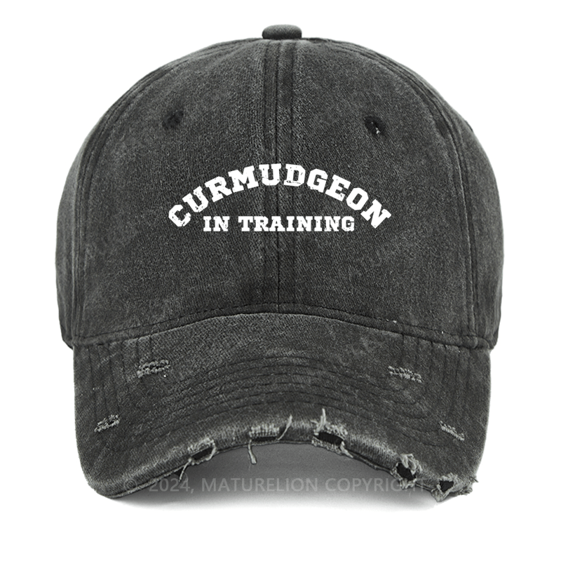 Maturelion Curmudgeon In Training Washed Vintage Cap