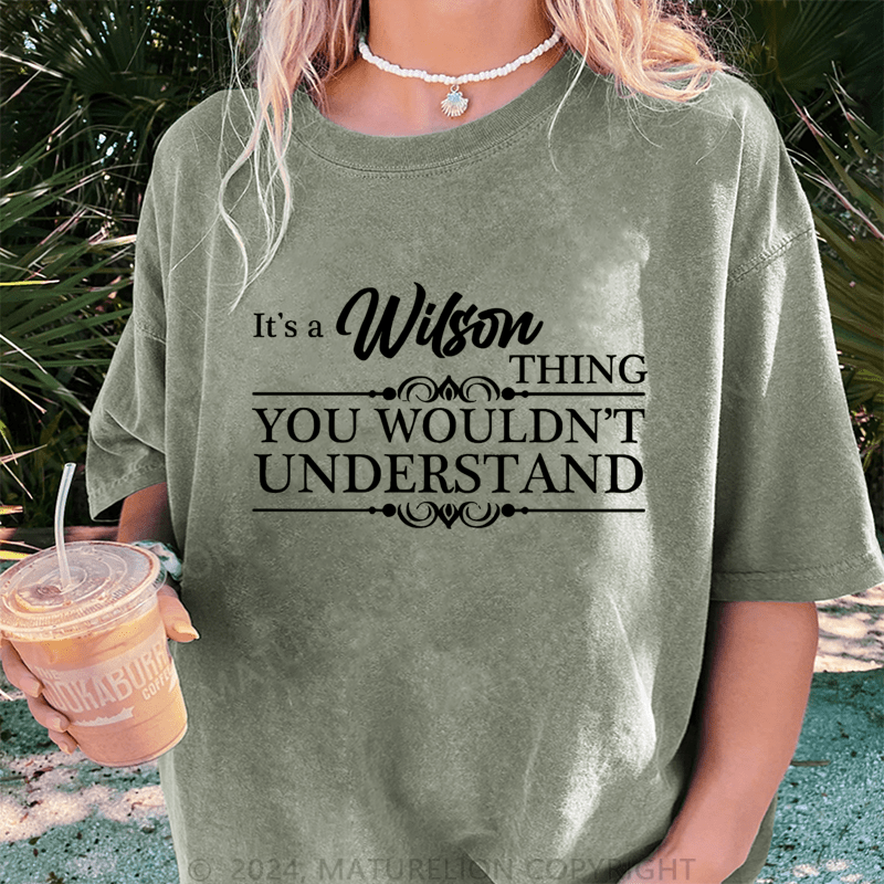 Maturelion Custom Women T-Shirt It's A Your Name Thing You Wouldn't Understand Funny Women T-Shirt