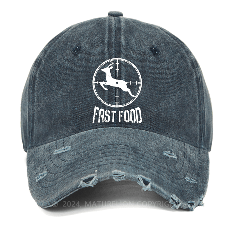 Maturelion Fast Food Washed Vintage Cap