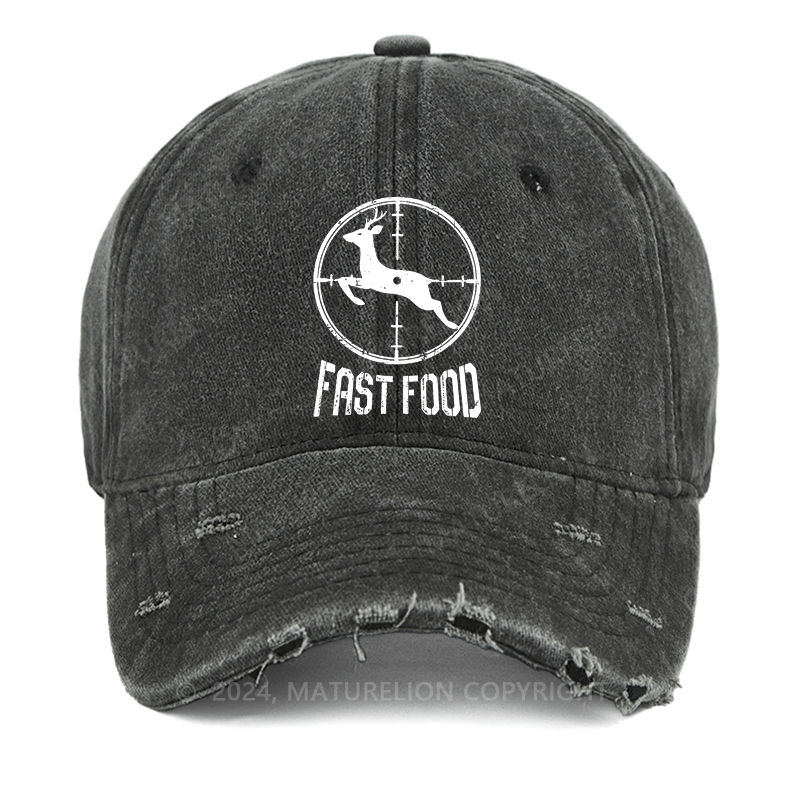 Maturelion Fast Food Washed Vintage Cap