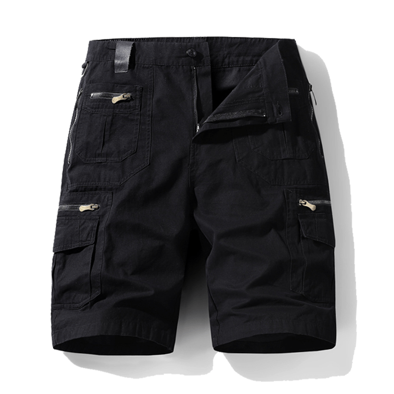 Maturelion Men's Multi-Pocket Cotton Summer Shorts (Plus Size Available)
