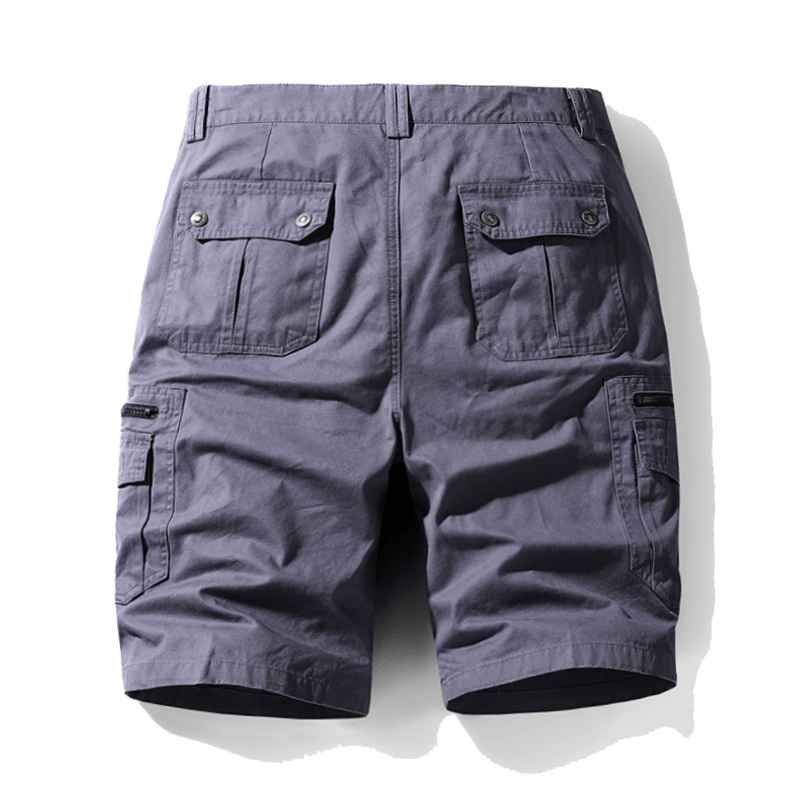 Maturelion Men's Multi-Pocket Cotton Summer Shorts (Plus Size Available)
