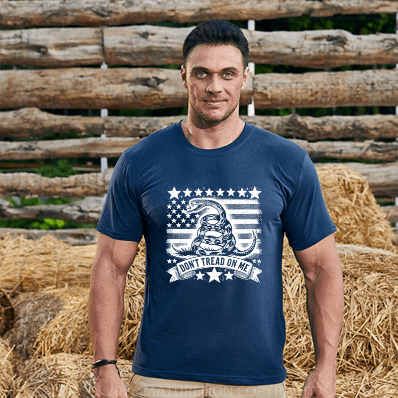 Maturelion Men's T-Shirt Don'T Tread On Me T-Shirt