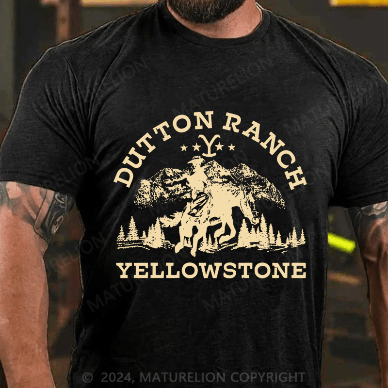 Maturelion Men's T-Shirt Dutton Ranch Yellowstone T-Shirt