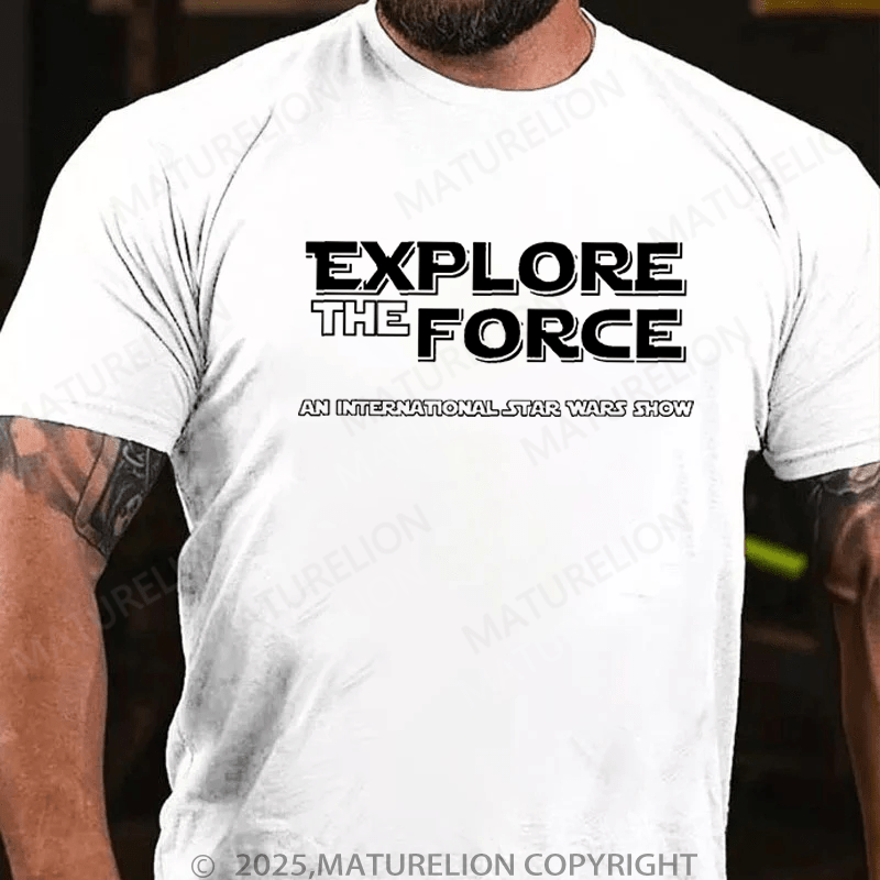 Maturelion Men's T-Shirt Explore The Force T-Shirt (Free Customization)