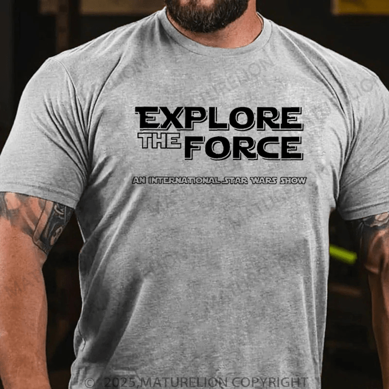 Maturelion Men's T-Shirt Explore The Force T-Shirt (Free Customization)