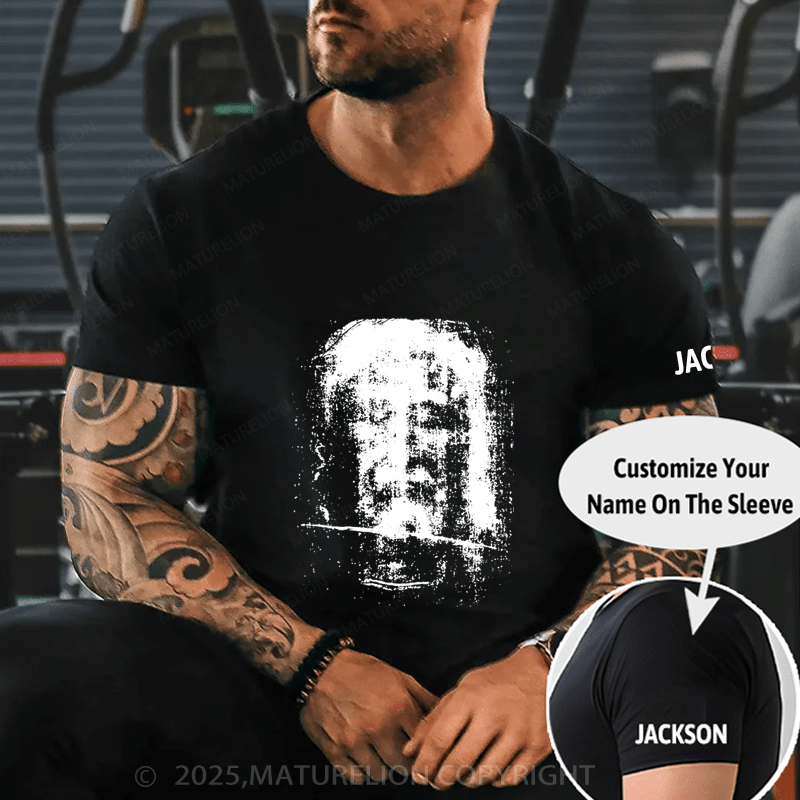 Maturelion Men's T-Shirt Face of Jesus Christ Funny T-shirt (Free Customization)