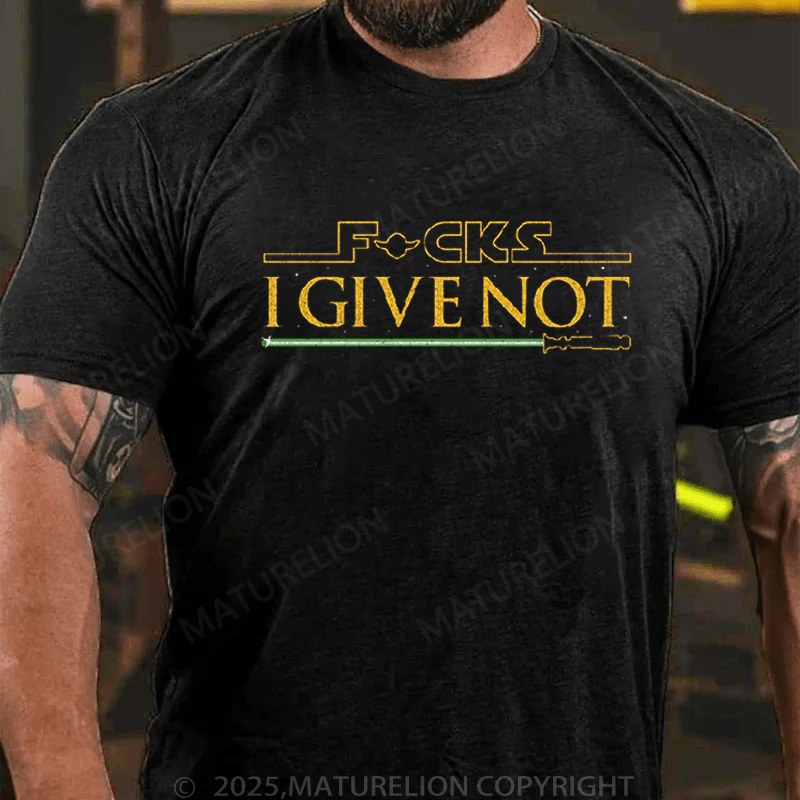 Maturelion Men's T-Shirt Fucks I Give Not T-Shirt (Free Customization)