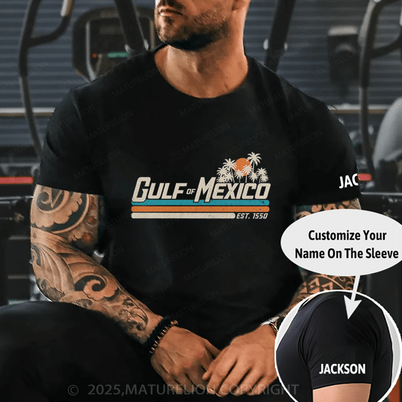 Maturelion Men's T-Shirt Gulf Of Mexico T-Shirt (Free Customization)