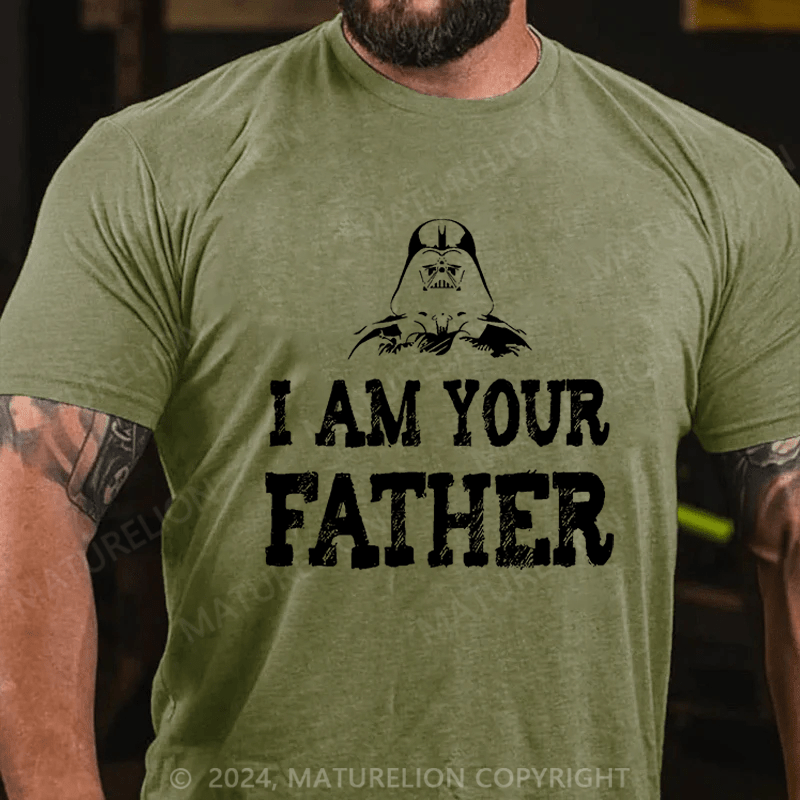 Maturelion Men's T-Shirt I am your fatherFunny T-Shirt (Free Customization)