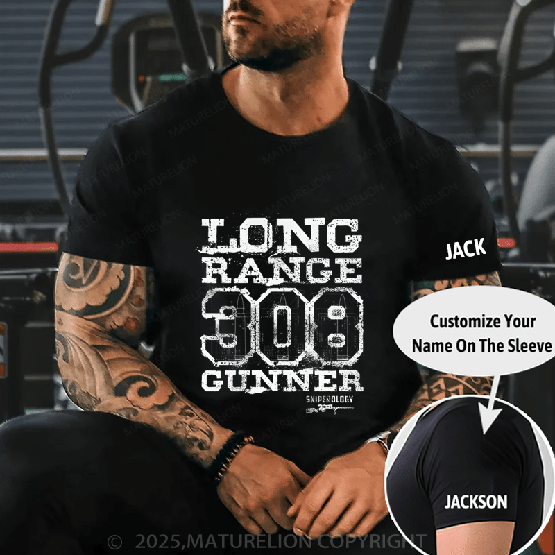 Maturelion Men's T-Shirt Long Range 308 Gunner T-Shirt (Free Customization)
