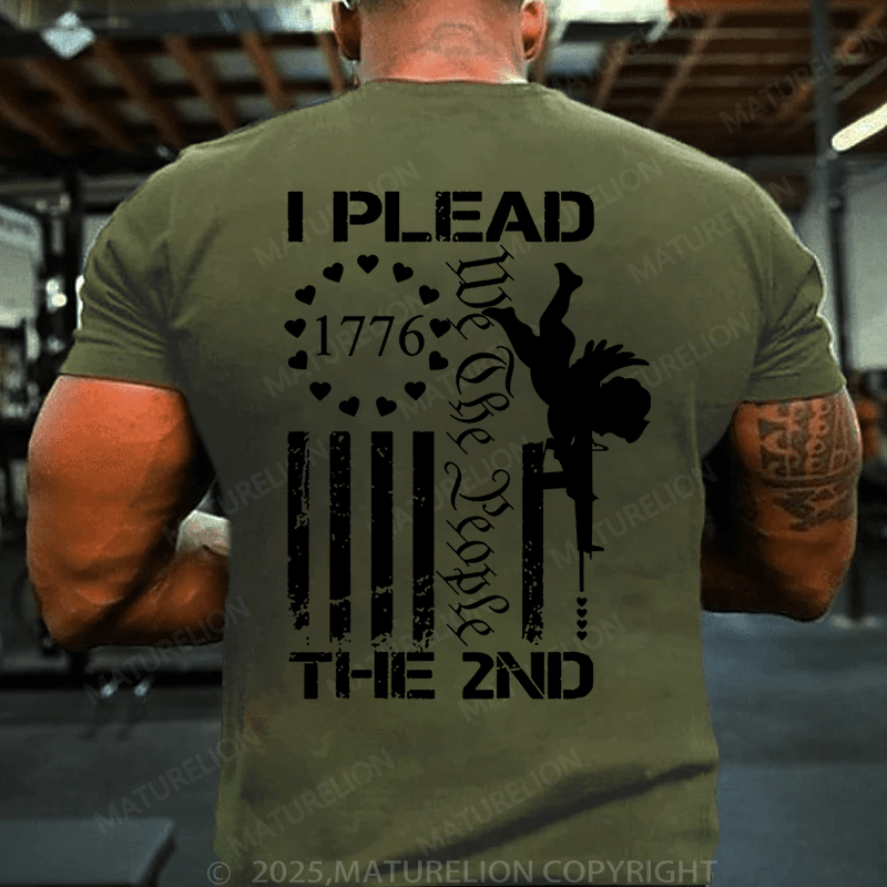 Maturelion Men's T-Shirt I Plead The 2nd Amendment We The People AR15 Pro Gun T-Shirt