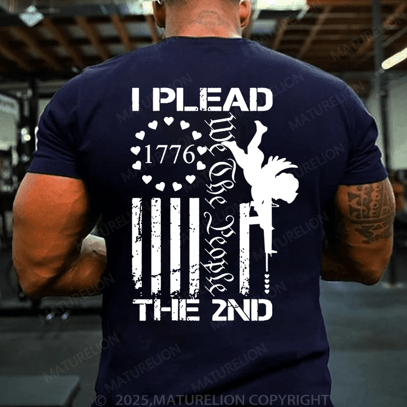 Maturelion Men's T-Shirt I Plead The 2nd Amendment We The People AR15 Pro Gun T-Shirt