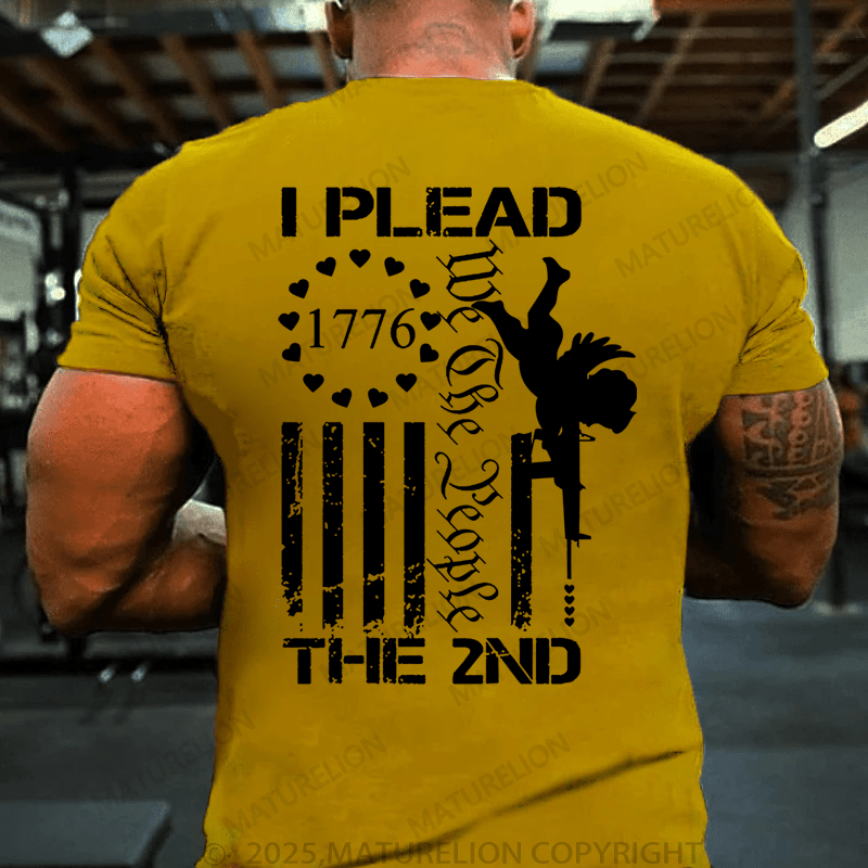 Maturelion Men's T-Shirt I Plead The 2nd Amendment We The People AR15 Pro Gun T-Shirt