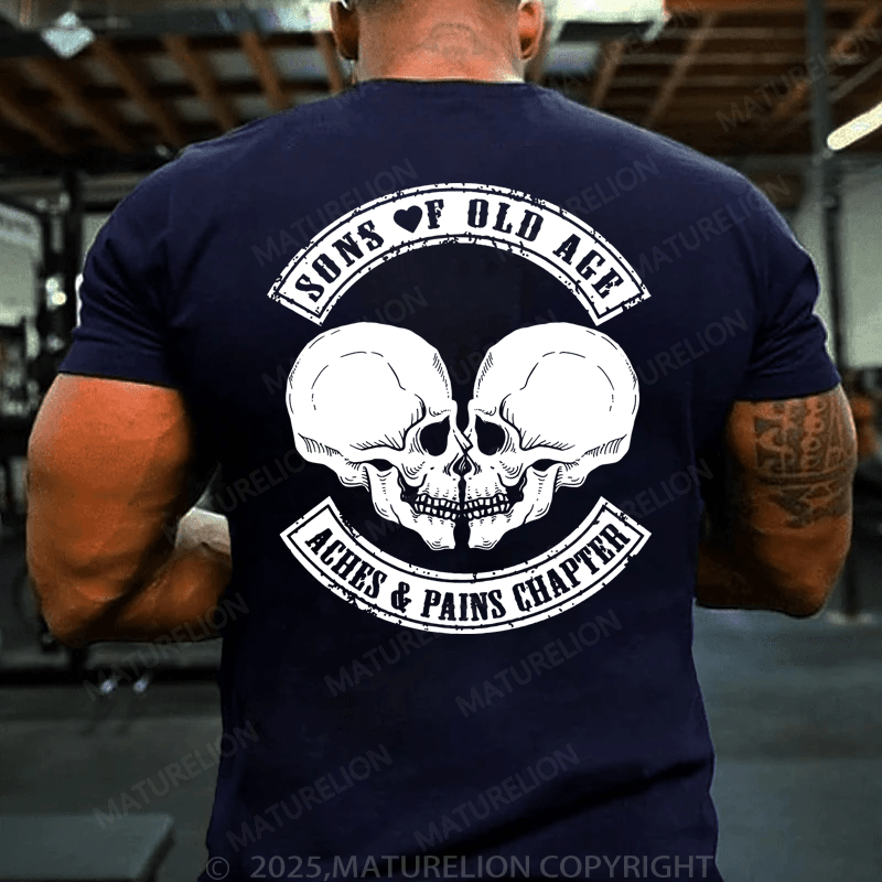 Maturelion Men's T-Shirt Sons Of Old Age Aches And Pain Chapter T-Shirt