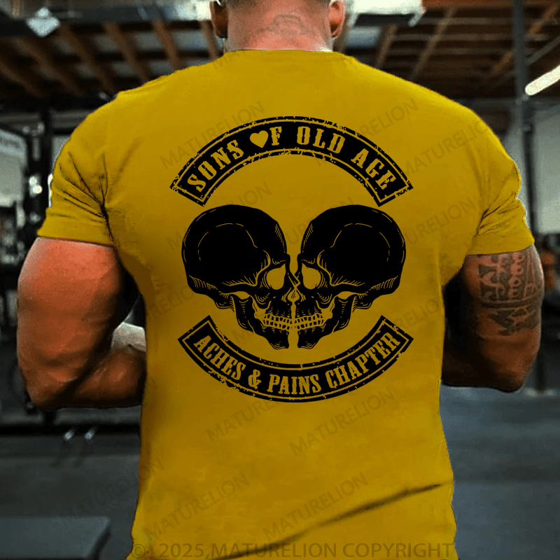 Maturelion Men's T-Shirt Sons Of Old Age Aches And Pain Chapter T-Shirt
