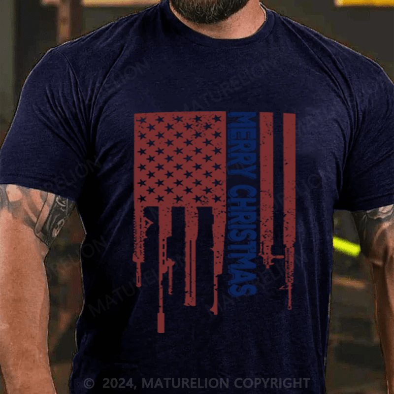Maturelion Men's T-Shirt Merry Christmas T-Shirt