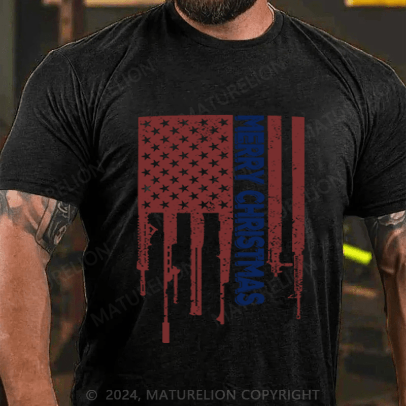 Maturelion Men's T-Shirt Merry Christmas T-Shirt