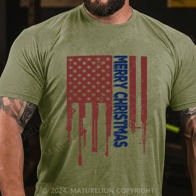 Maturelion Men's T-Shirt Merry Christmas T-Shirt