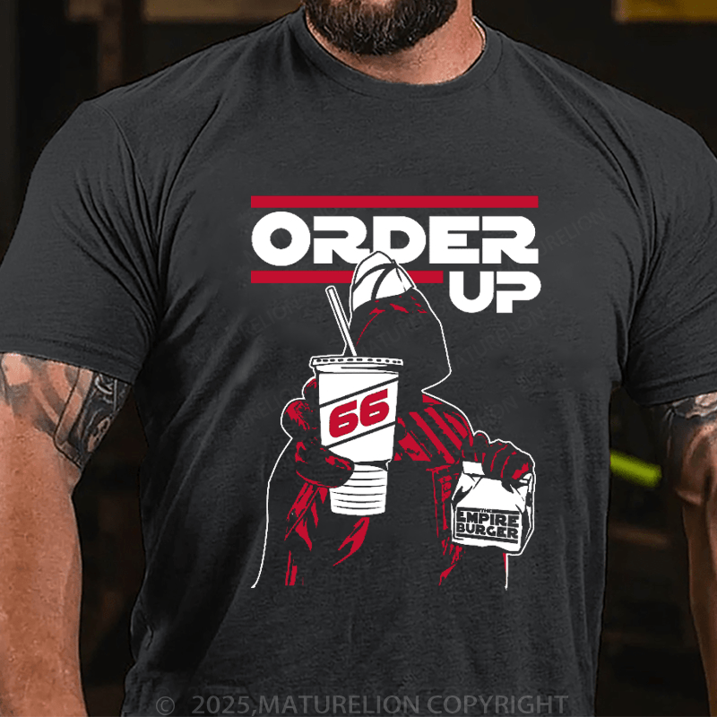 Maturelion Men's T-Shirt Order Up T-Shirt (Free Customization)