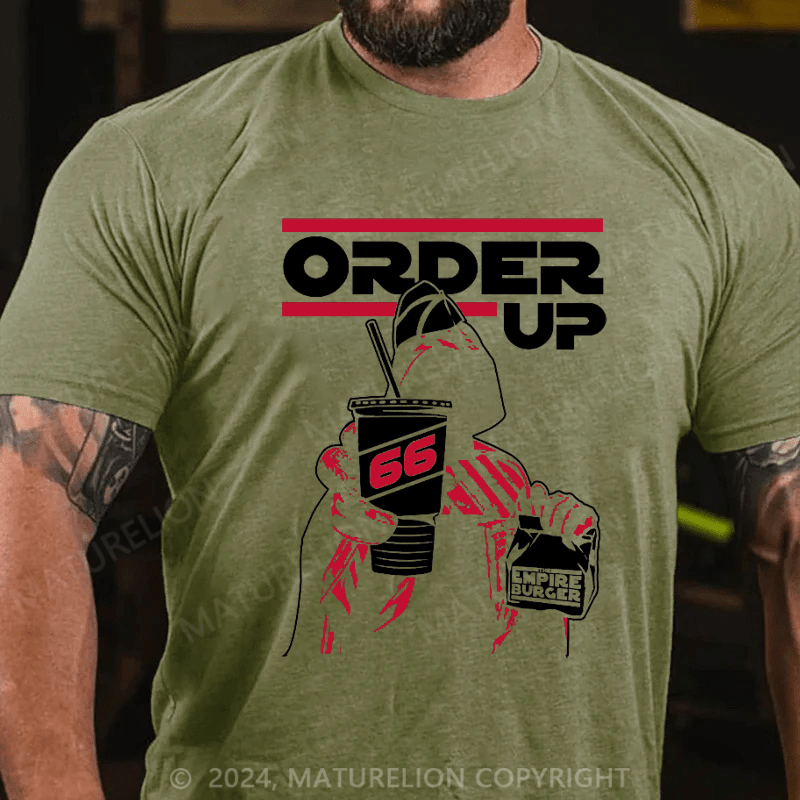 Maturelion Men's T-Shirt Order Up T-Shirt (Free Customization)