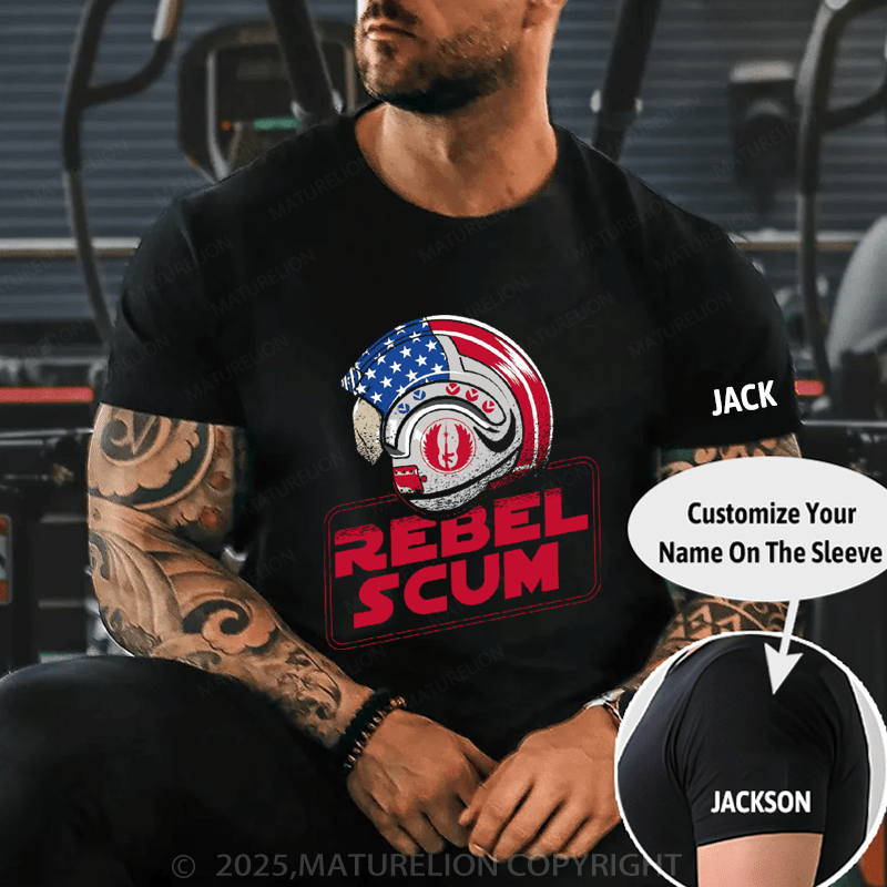 Maturelion Men's T-Shirt Rebellion Lives T-Shirt (Free Customization)