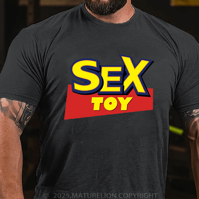 Maturelion Men's T-Shirt Sex Toy T-Shirt (Free Customization)
