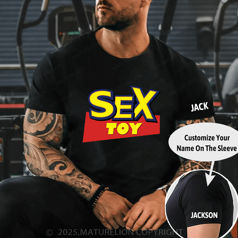Maturelion Men's T-Shirt Sex Toy T-Shirt (Free Customization)